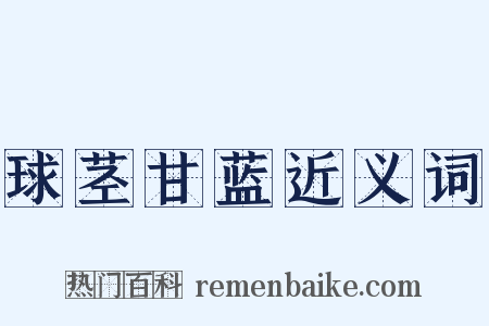 球茎甘蓝近义词是什么意思的图片